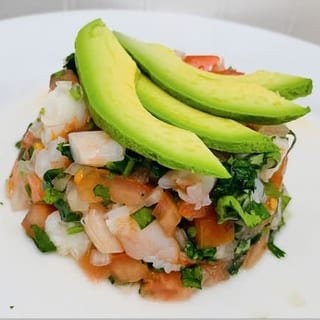 Shrimp Ceviche Tostada