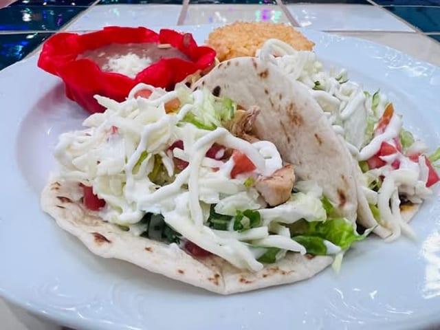 Soft Flour Tortilla Taco.