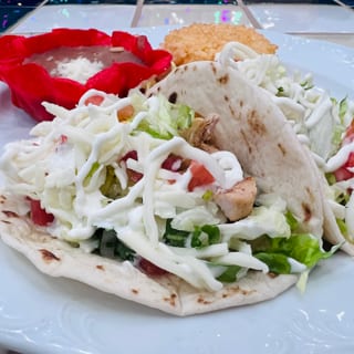 Soft Flour Tortilla Taco Plate
